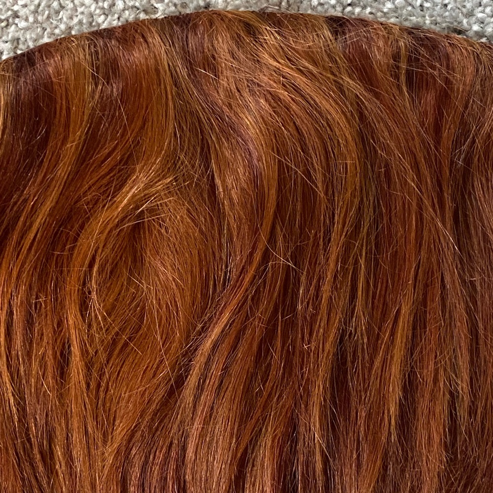 HairDo 100% Human Hair COPPER BROWN R6? 12” Clip-in HairUWear ❤️ 1 Piece NWOT - Picture 2 of 4